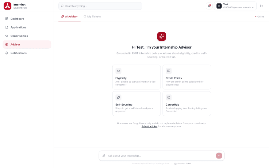RAIsE Hub Internbot